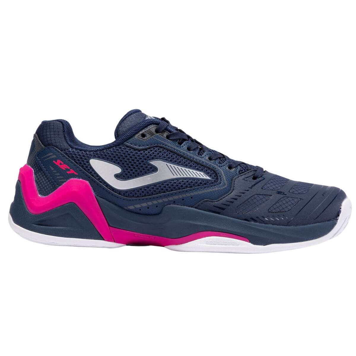Zapatilla Joma T .Set Lady 2303 Azul Marino Rosado Talla 8US-41EU (26.5CM)