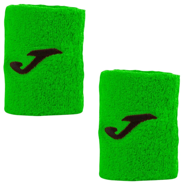 Muñequera Joma Corta Verde Logo Negro X2