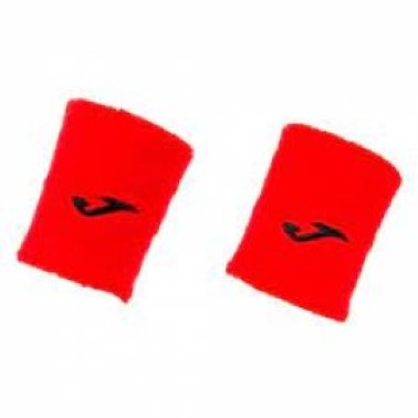 Muñequera Joma Corta Roja Logo Negro X2