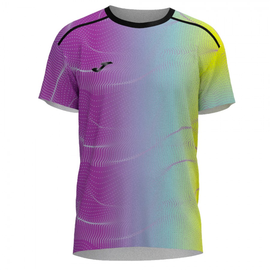 Polera Joma Manga Corta Smash Morado Talla L 24-25