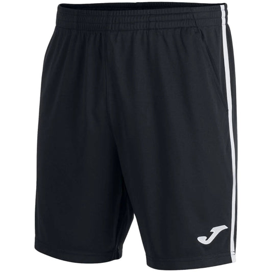 Short Joma Open III Negro Franjas Blancas Talla XL