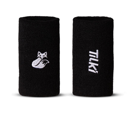 Muñequera Larga Algodón Terry Tilki negra/blanca