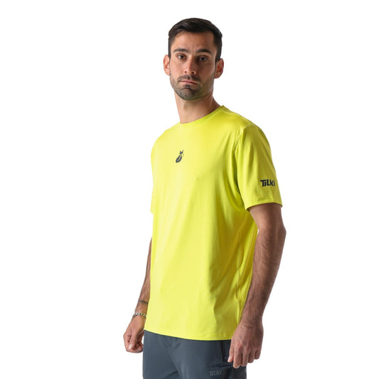 Polera deportiva Poly Tilki Temel Amarillo fluor Talla S