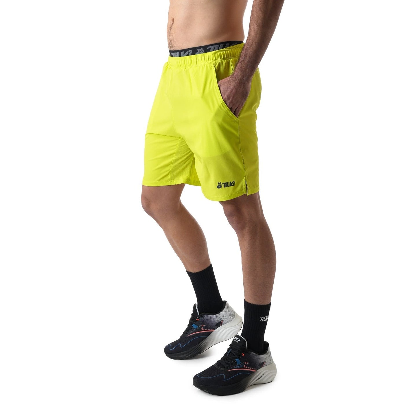 Short Poly Tilki  Temel amarillo fluor Talla XL