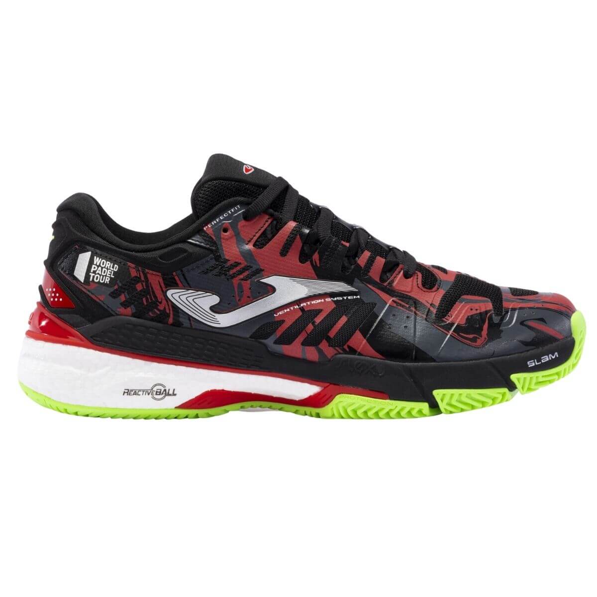 Zapatilla Joma Slam Men 2301 Black Red Talla 8US-41EU (26.5CM) 23-24