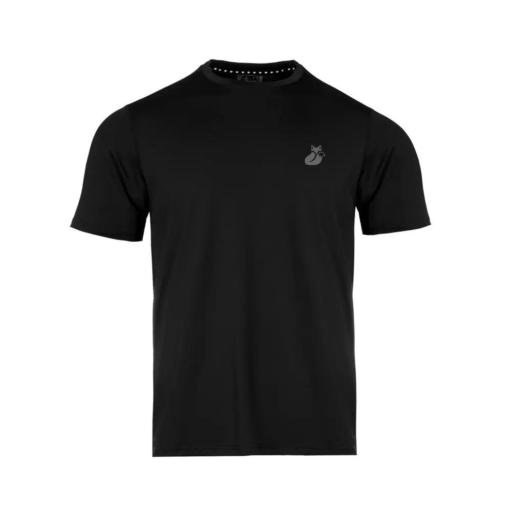 Polera M/C Polyester 2.0 Tilki Temel Black/Grey M25S Talla XXL