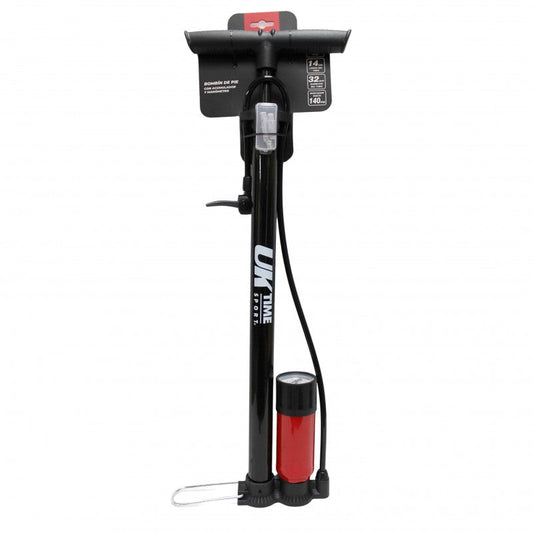 Bombín de pie con acumulador y manómetro