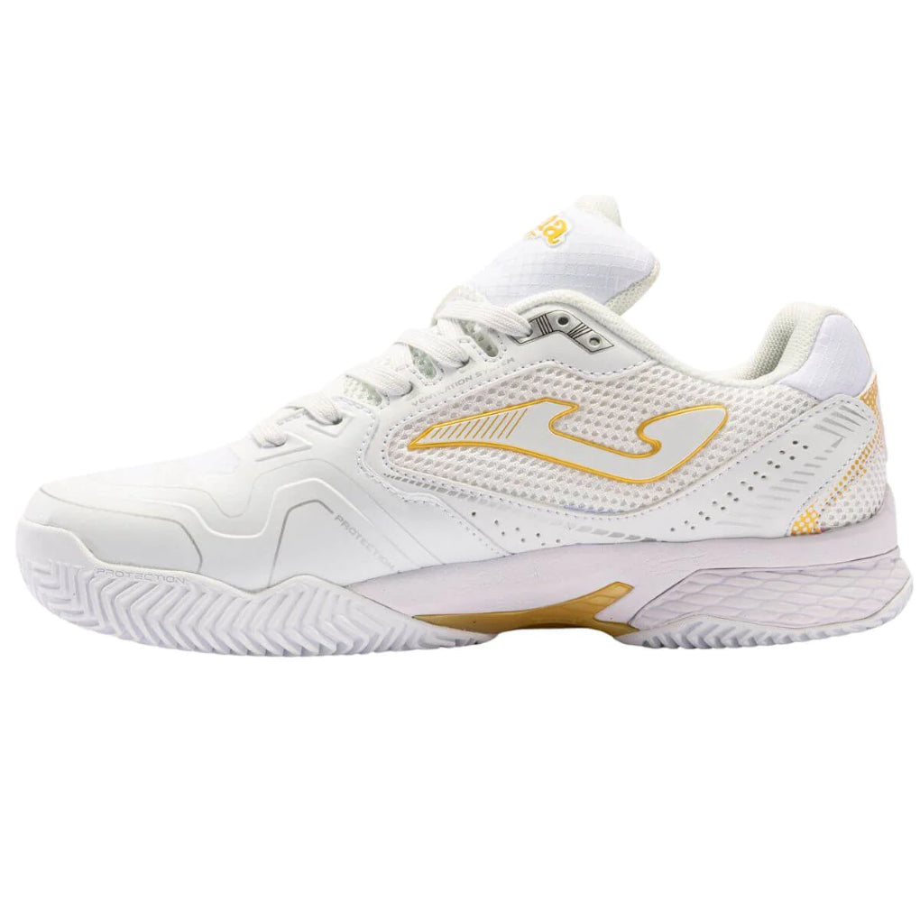 Zapatilla Joma Tenis T.Set Lady 2202 Blanco Dorado Talla 7.5US-40.5EU-(26CM)