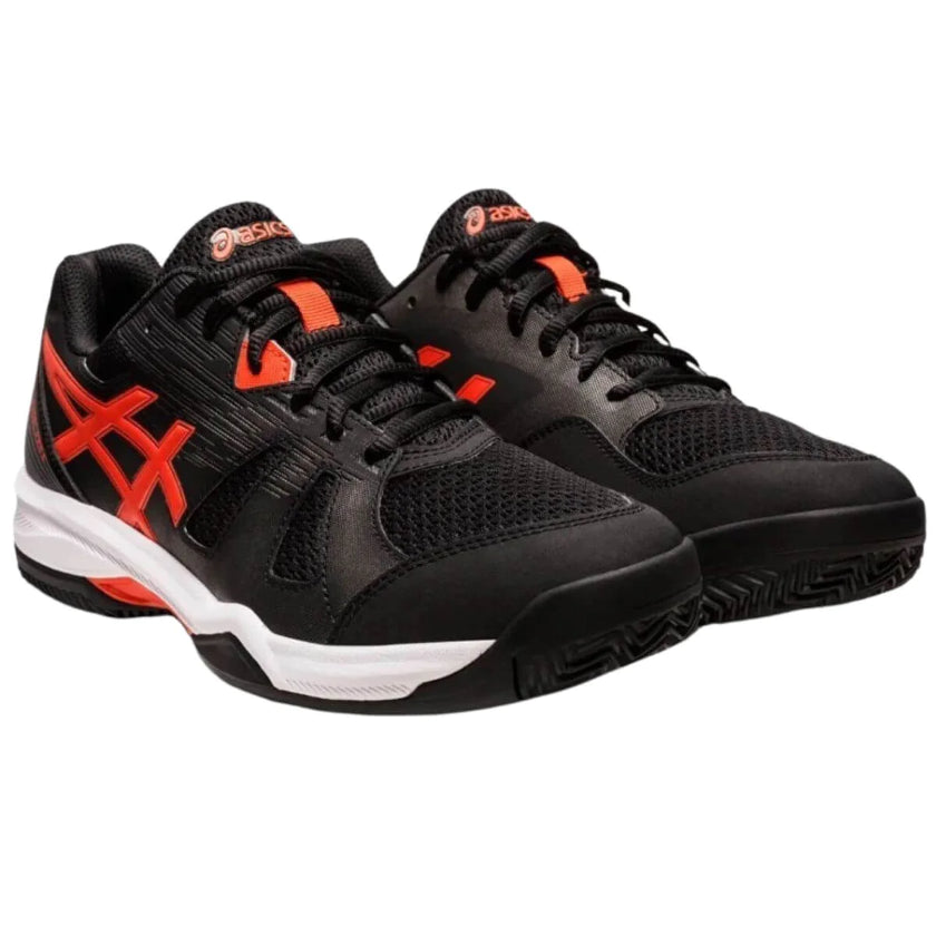 Zapatilla Asics Gel Padel Pro 5 Negro Rojo Talla 12US-46,5EU (29,5 Cm)