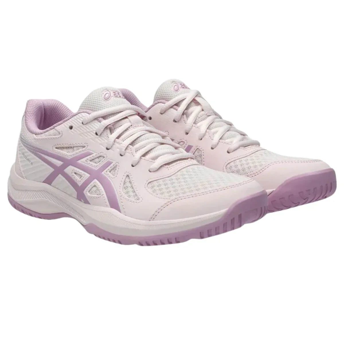 Zapatilla Asics Voleibol Mujer Upcourt 6 Pale Pink Light Ube Talla 8.5US-40EU (25.5 Cm)