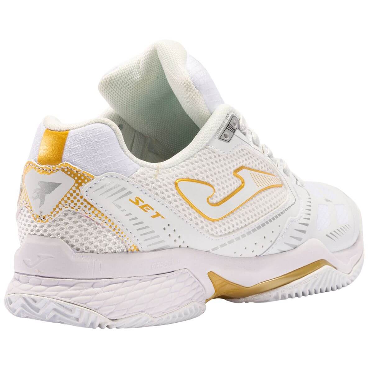 Zapatilla Joma Tenis T.Set Lady 2202 Blanco Dorado Talla 7.5US-40.5EU-(26CM)