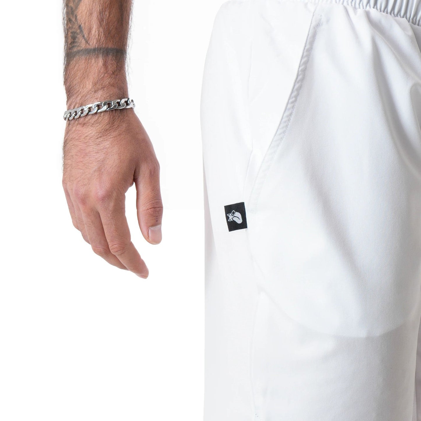 Short Poly Tilki  Temel blanco Talla L