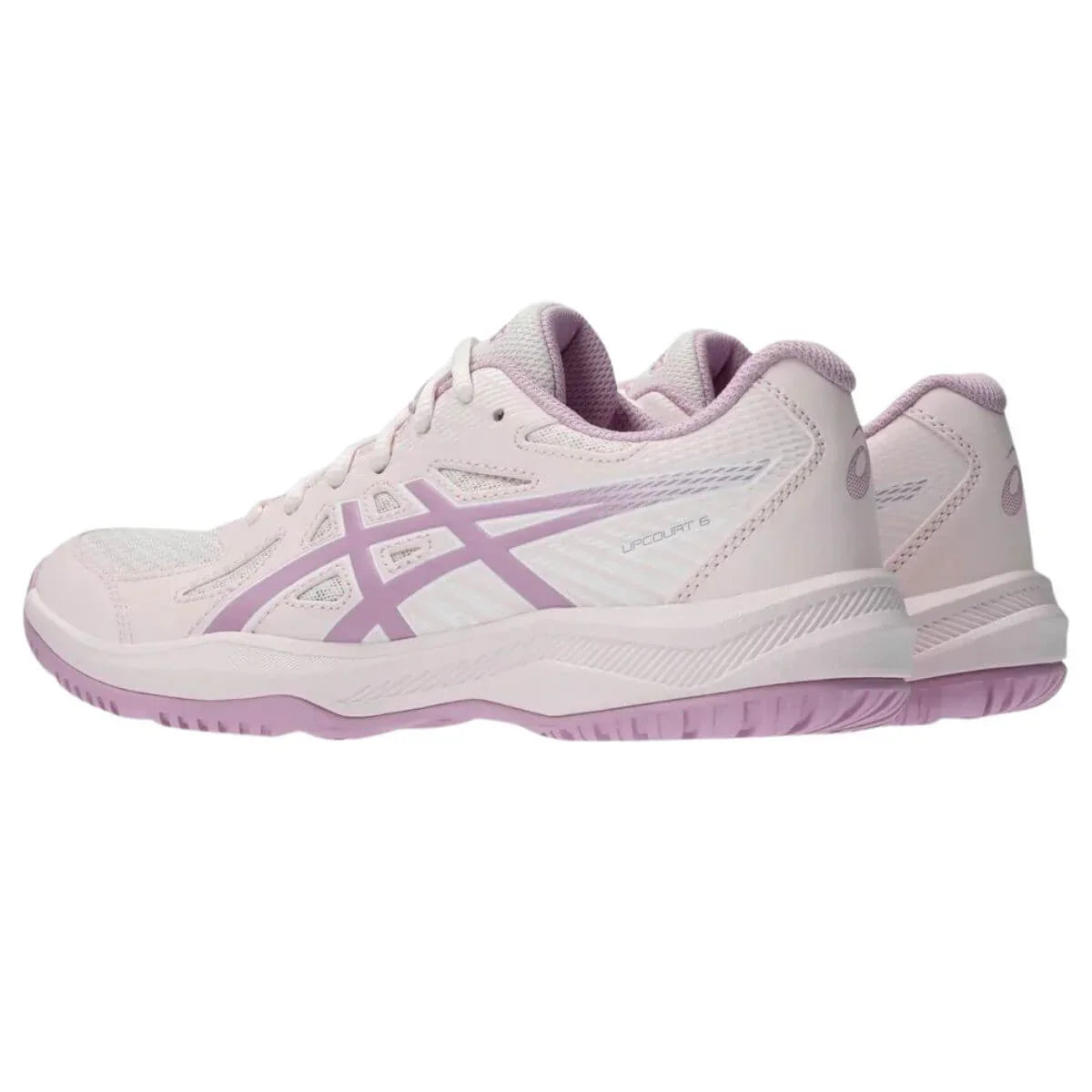 Zapatilla Asics Voleibol Mujer Upcourt 6 Pale Pink Light Ube Talla 8.5US-40EU (25.5 Cm)