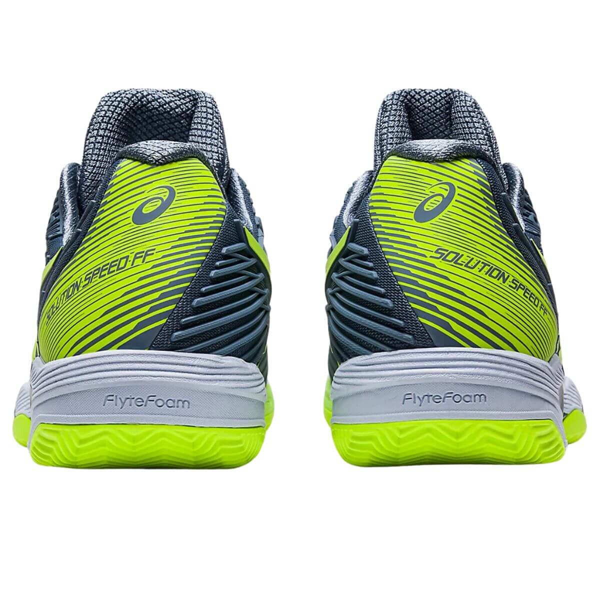 Zapatilla Asics Solution Speed FF 2 Steel Blue Hazard Green Talla 10US-44EU (28 Cm)