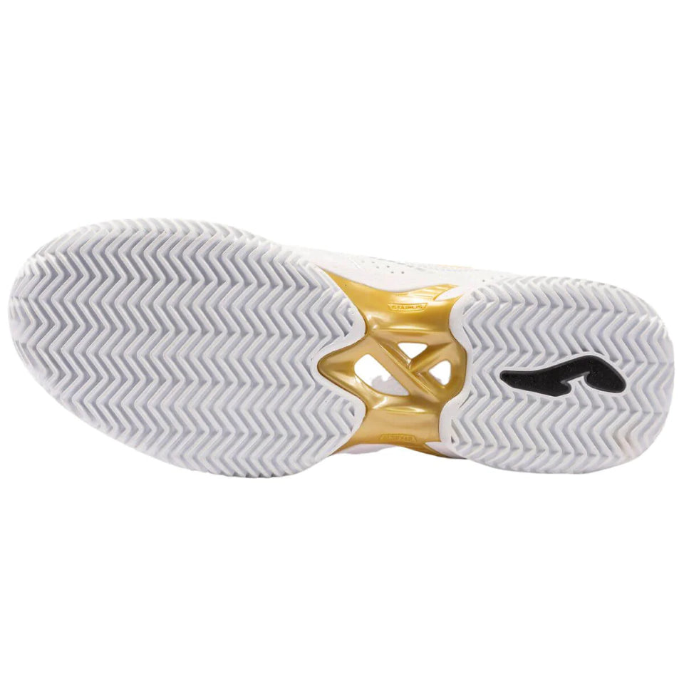 Zapatilla Joma Tenis T.Set Lady 2202 Blanco Dorado Talla 7.5US-40.5EU-(26CM)