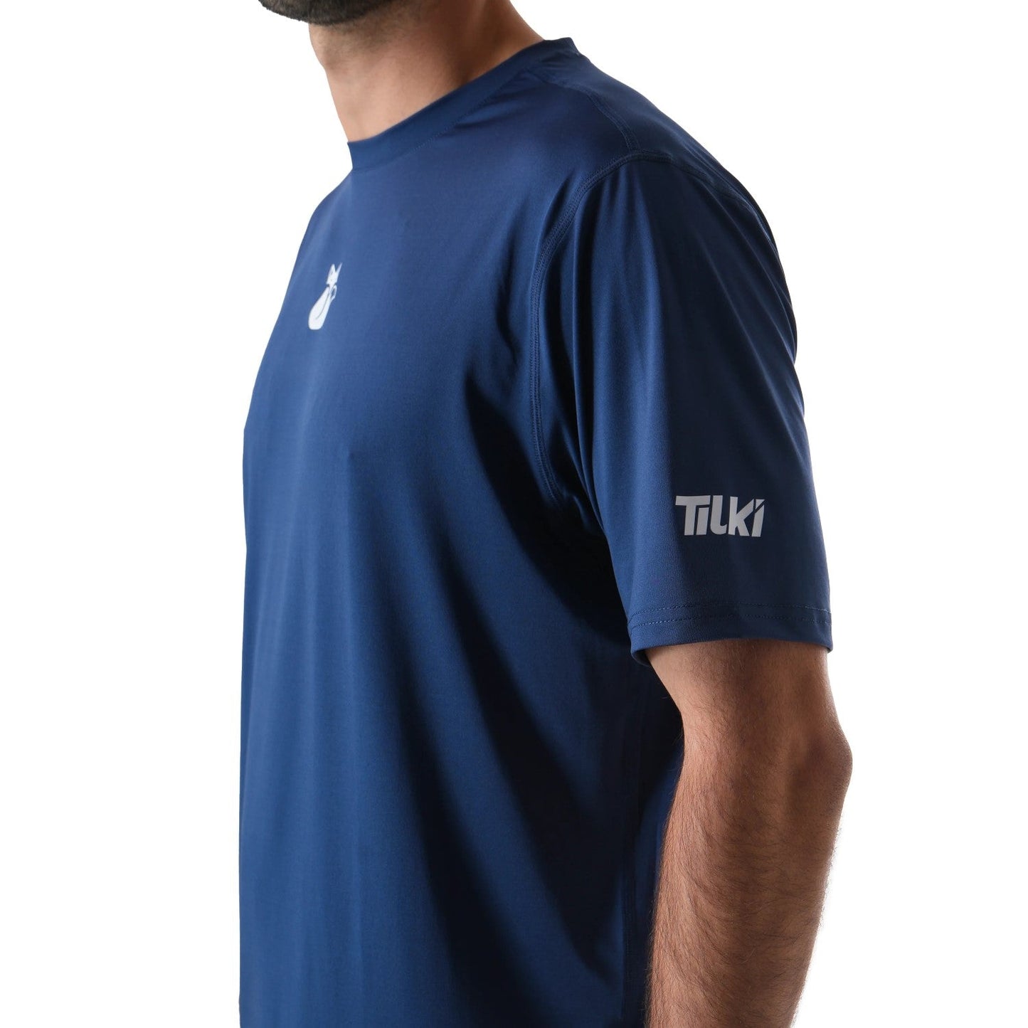 Polera deportiva Poly Tilki Temel azul Talla M