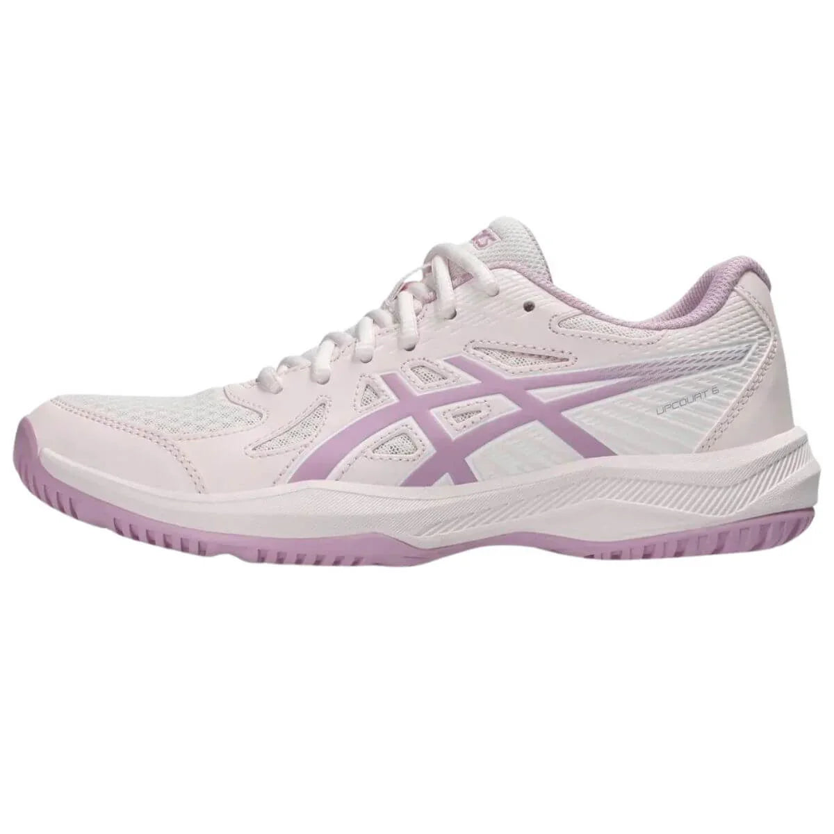 Zapatilla Asics Voleibol Mujer Upcourt 6 Pale Pink Light Ube Talla 8.5US-40EU (25.5 Cm)
