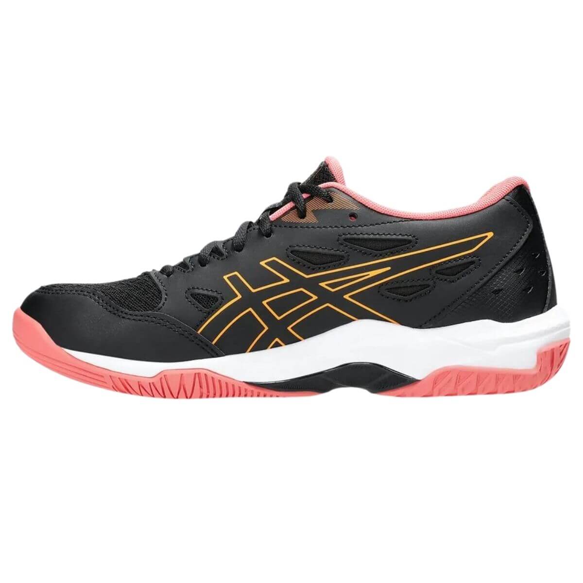 Zapatilla Asics Voleibol Mujer Gel Rocket 11 Black Orange Pop Talla 6US-37EU (23 Cm)