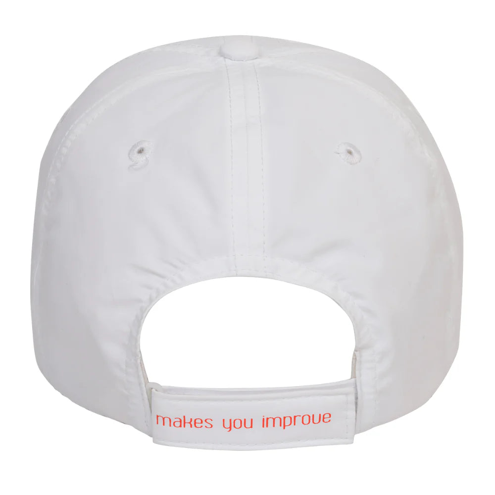 Gorro Nox Blanco Logo Rojo