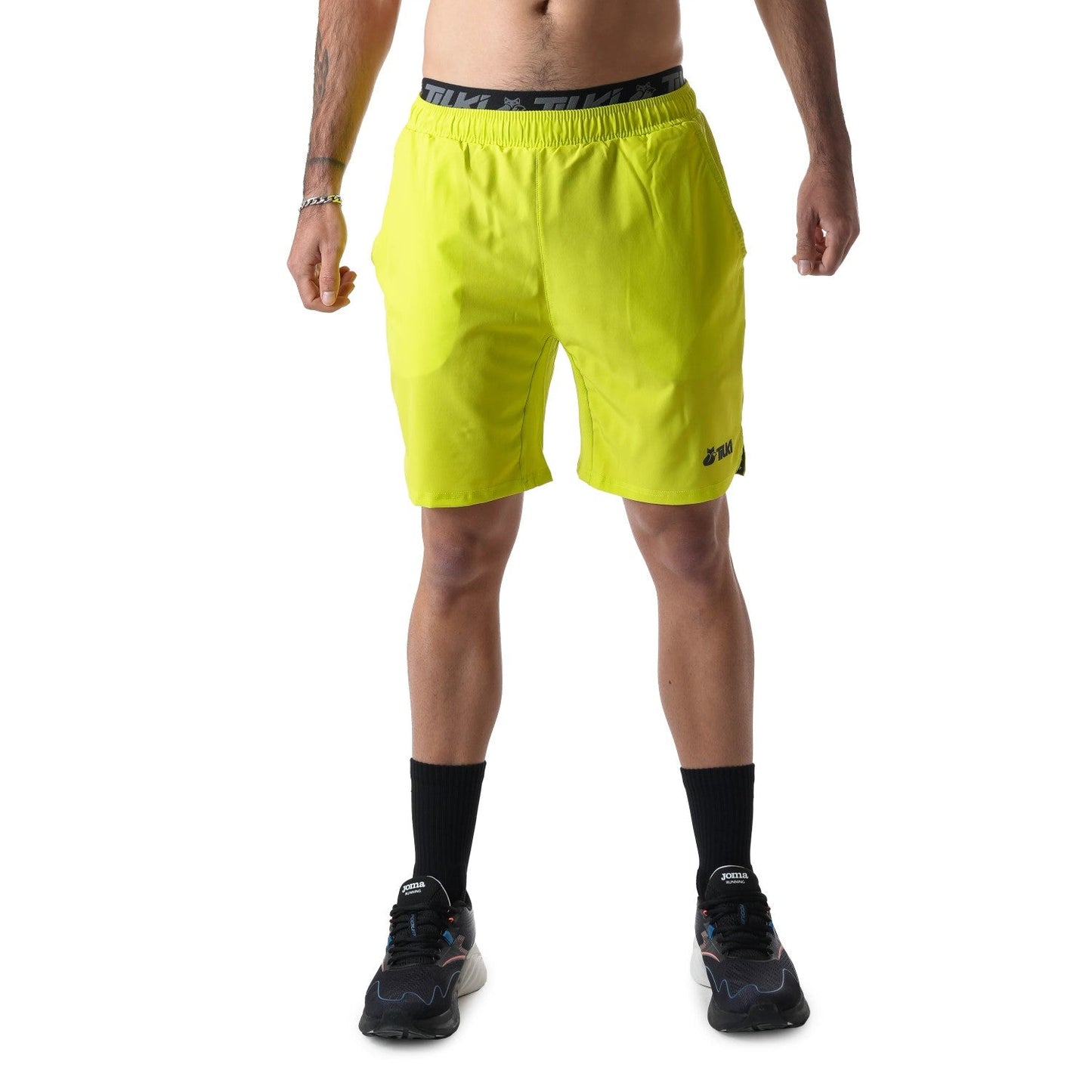 Short Poly Tilki  Temel amarillo fluor Talla S