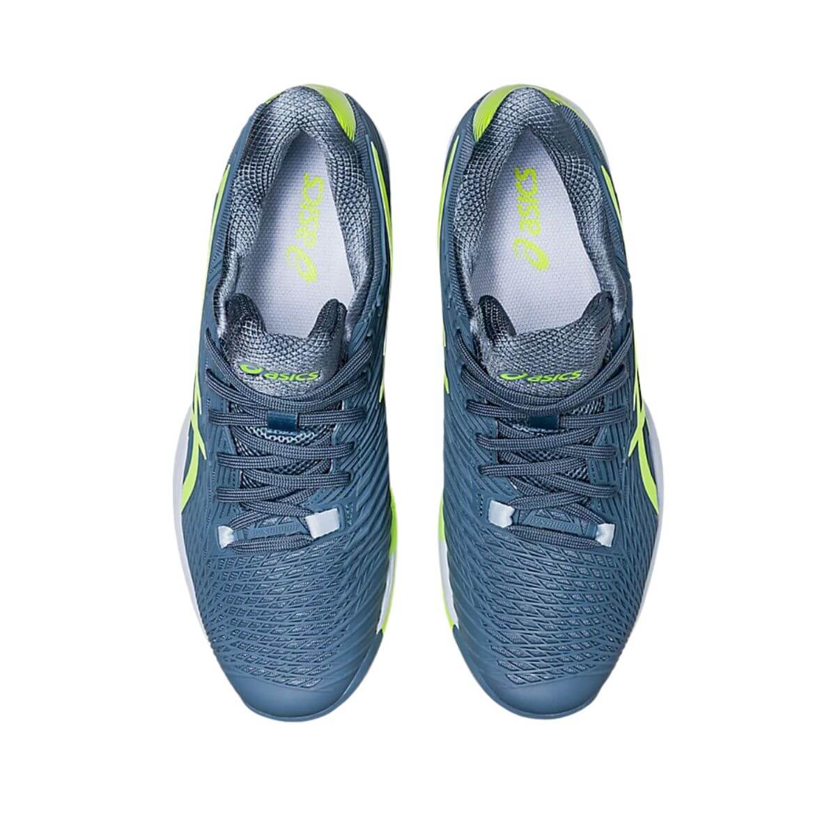 Zapatilla Asics Solution Speed FF 2 Steel Blue Hazard Green Talla 10US-44EU (28 Cm)