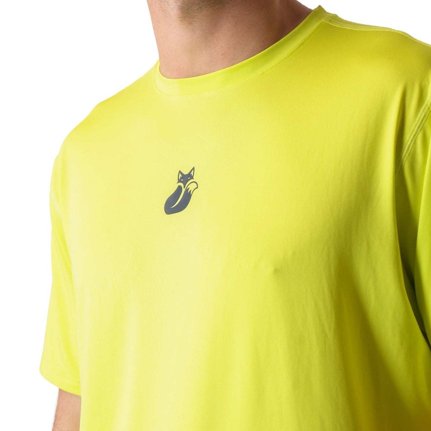 Polera deportiva Poly Tilki Temel Amarillo fluor Talla L