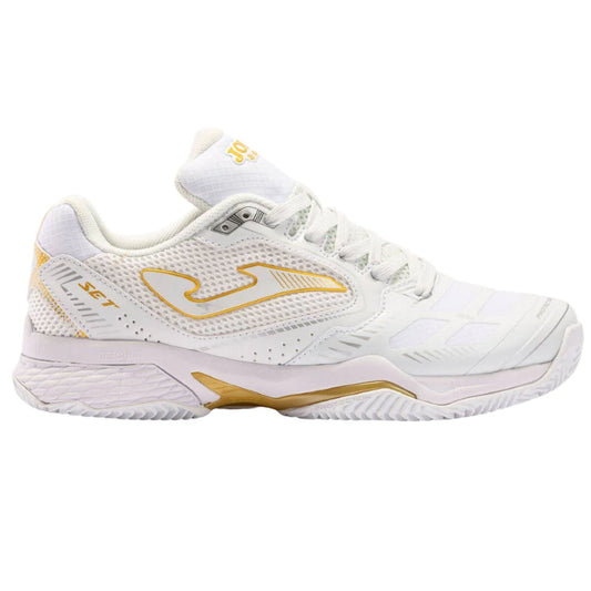 Zapatilla Joma Tenis T.Set Lady 2202 Blanco Dorado Talla 7.5US-40.5EU-(26CM)