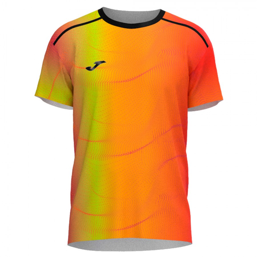 Polera Joma Manga Corta Smash Naranja Talla L 24-25
