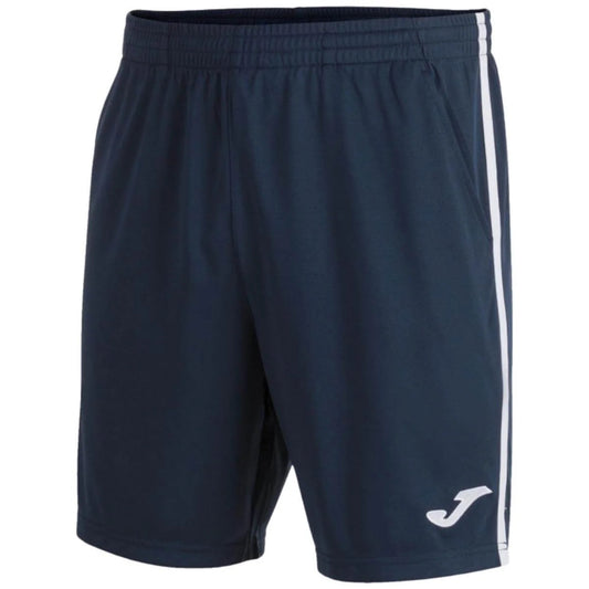 Short Joma Open III Azul Marino Franjas Blancas Talla M