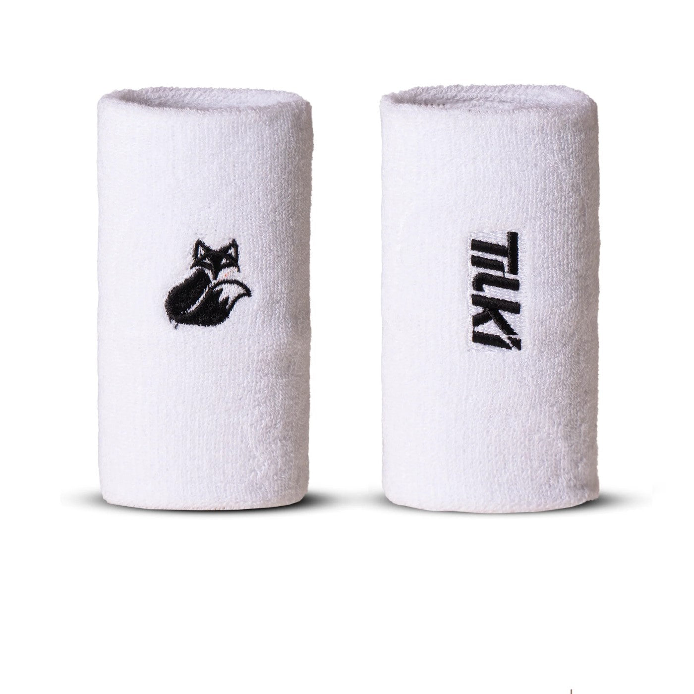 Muñequera Larga Algodón Terry Tilki blanca/negra