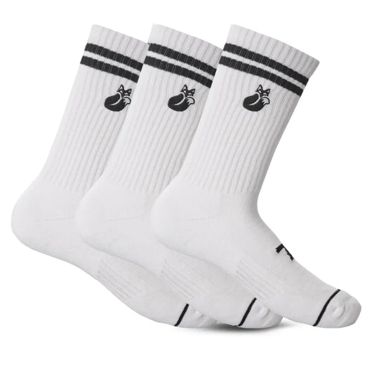Calcetin Comfort Pack X3 Tilki Lehinde White/Black M24W (L) 43-46