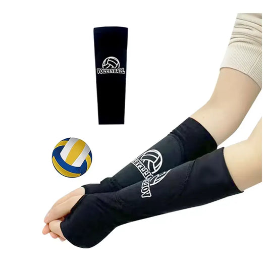Mangas protectoras antebrazo Vóleibol negro adulto