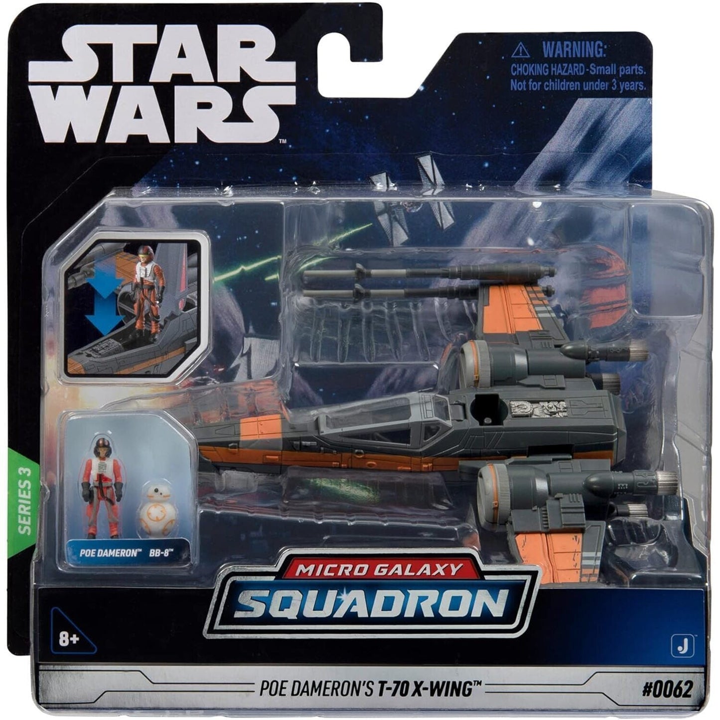 Micro Galaxy - series 3 - #0062 Poe Dameron T-70 X-Wing