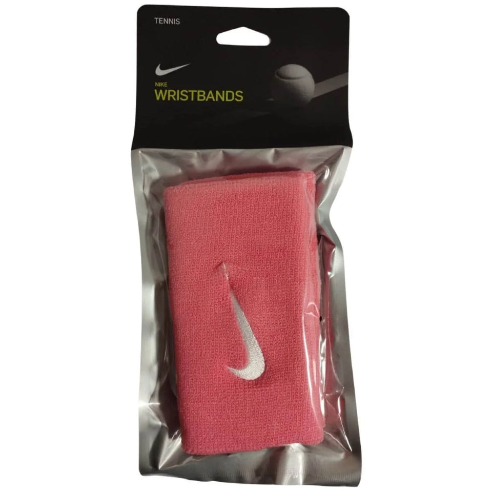 Muñequera Nike Premier Rosado Logo Blanco Sellada