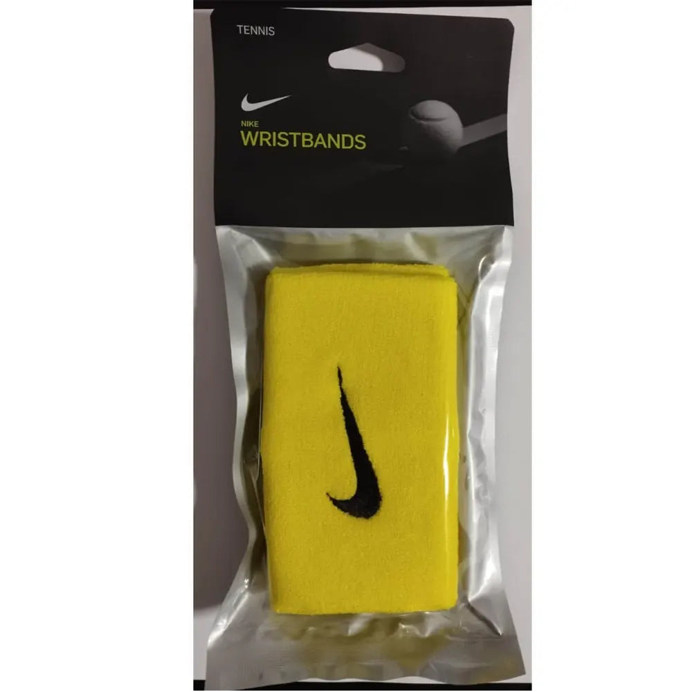Muñequera Nike Premier Amarillo Logo Negro Sellada