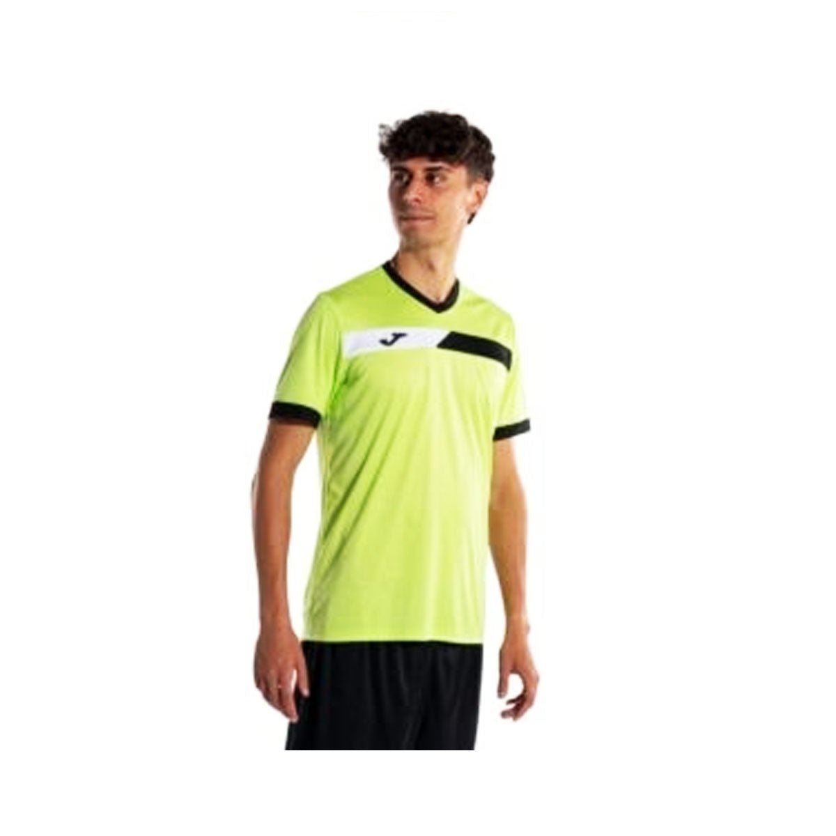 Polera Joma Lima Negra Blanca Talla L
