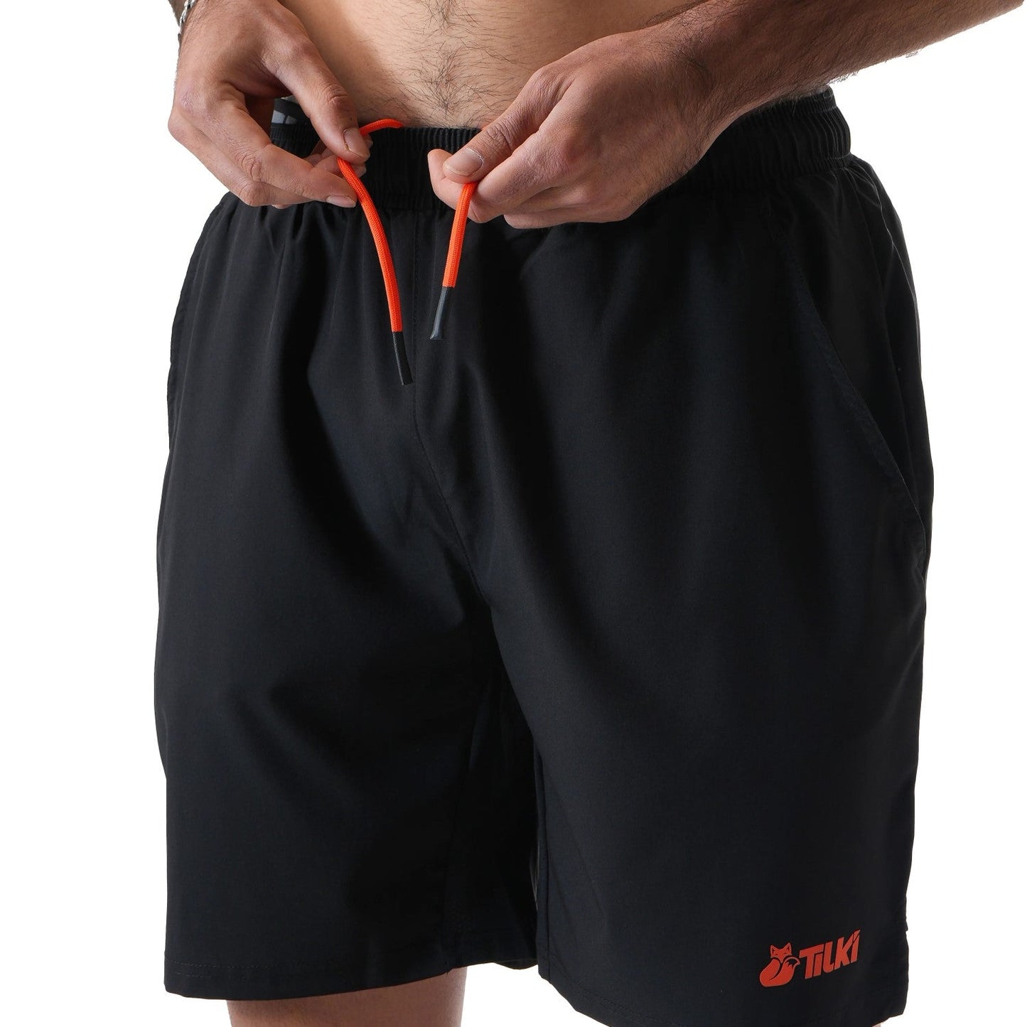 Short Poly Tilki  Temel negro/naranjo Talla M