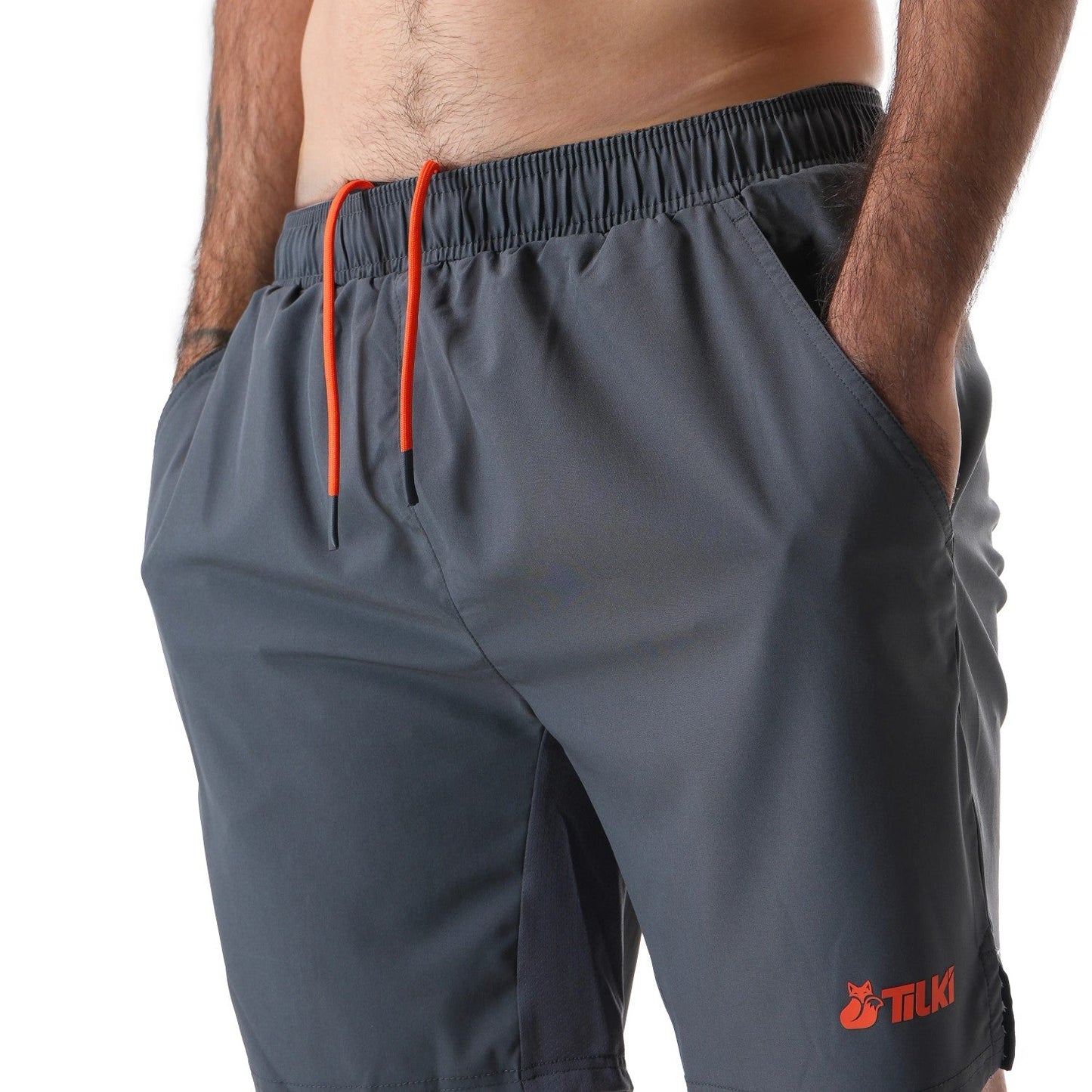 Short Poly Tilki  Temel Gris Talla S