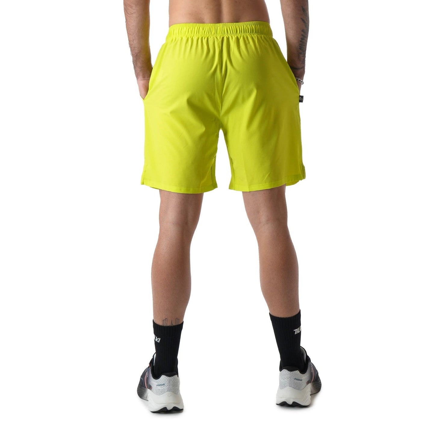 Short Poly Tilki  Temel amarillo fluor Talla M
