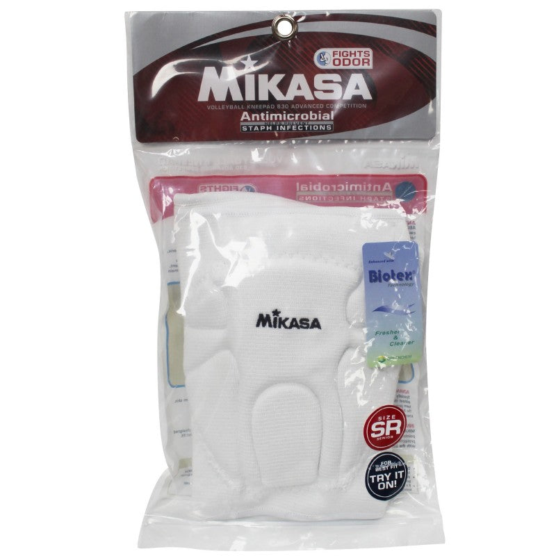 Rodillera Mikasa de competición avanzada Senior blanco